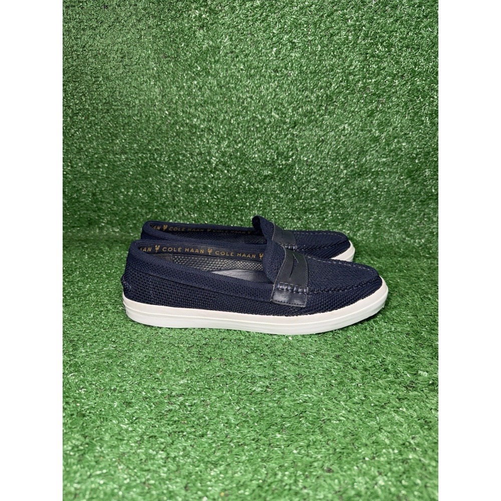Cole Haan Penny Loafers Womens Size 9 Blue Mesh Slip On Shoes Grand.360 Sneakers